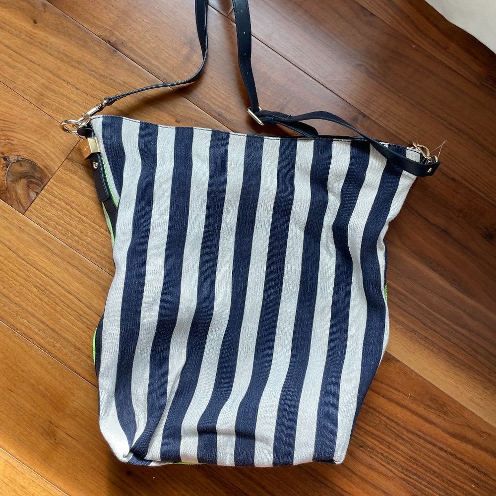 Juicy Couture Striped Shoulder Tote